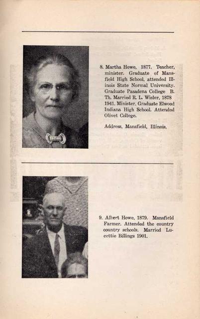 Howe Family History 18 - Martha and Albert Howe Howe Family History 18 - Martha and Albert Howe